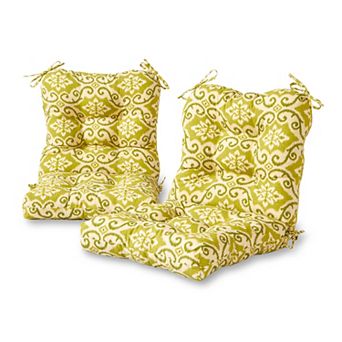 Greendale Home Fashions 2 pc Outdoor Seat/Back Chair Cushion Set