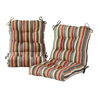 Greendale Home Fashions 2 pc Outdoor Seat/Back Chair Cushion Set