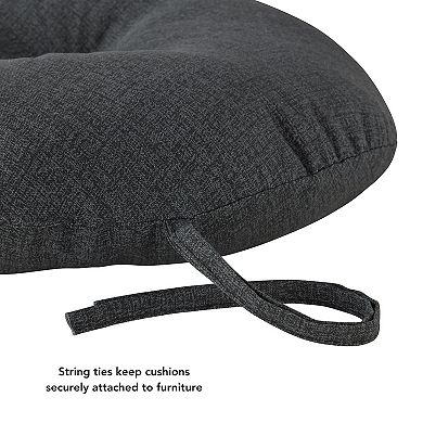 Greendale Home Fashions 15" Round 4-piece Outdoor Bistro Chair Cushion Set