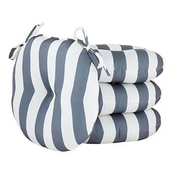 Greendale Home Fashions 15" Round 4 pc Outdoor Bistro Chair Cushion Set