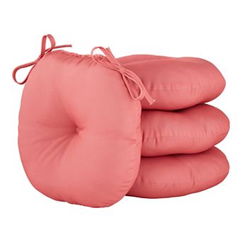 Greendale Home Fashions 15" Round 4 pc Outdoor Bistro Chair Cushion Set