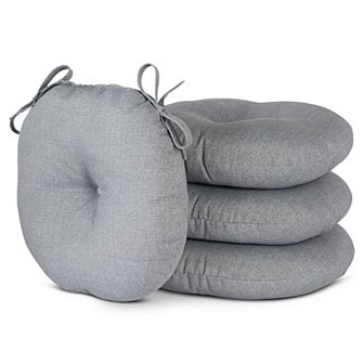 Greendale Home Fashions 15" Round 4 pc Outdoor Bistro Chair Cushion Set