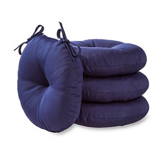 Greendale Home Fashions 15" Round 4 pc Outdoor Bistro Chair Cushion Set