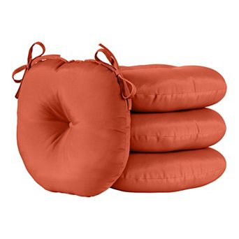 Greendale Home Fashions 15" Round 4 pc Outdoor Bistro Chair Cushion Set