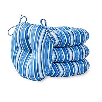 Greendale Home Fashions 15" Round 4 pc Outdoor Bistro Chair Cushion Set