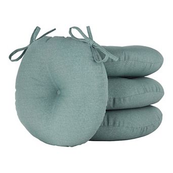 Greendale Home Fashions 15" Round 4 pc Outdoor Bistro Chair Cushion Set