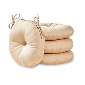 Greendale Home Fashions 15" Round 4 pc Outdoor Bistro Chair Cushion Set