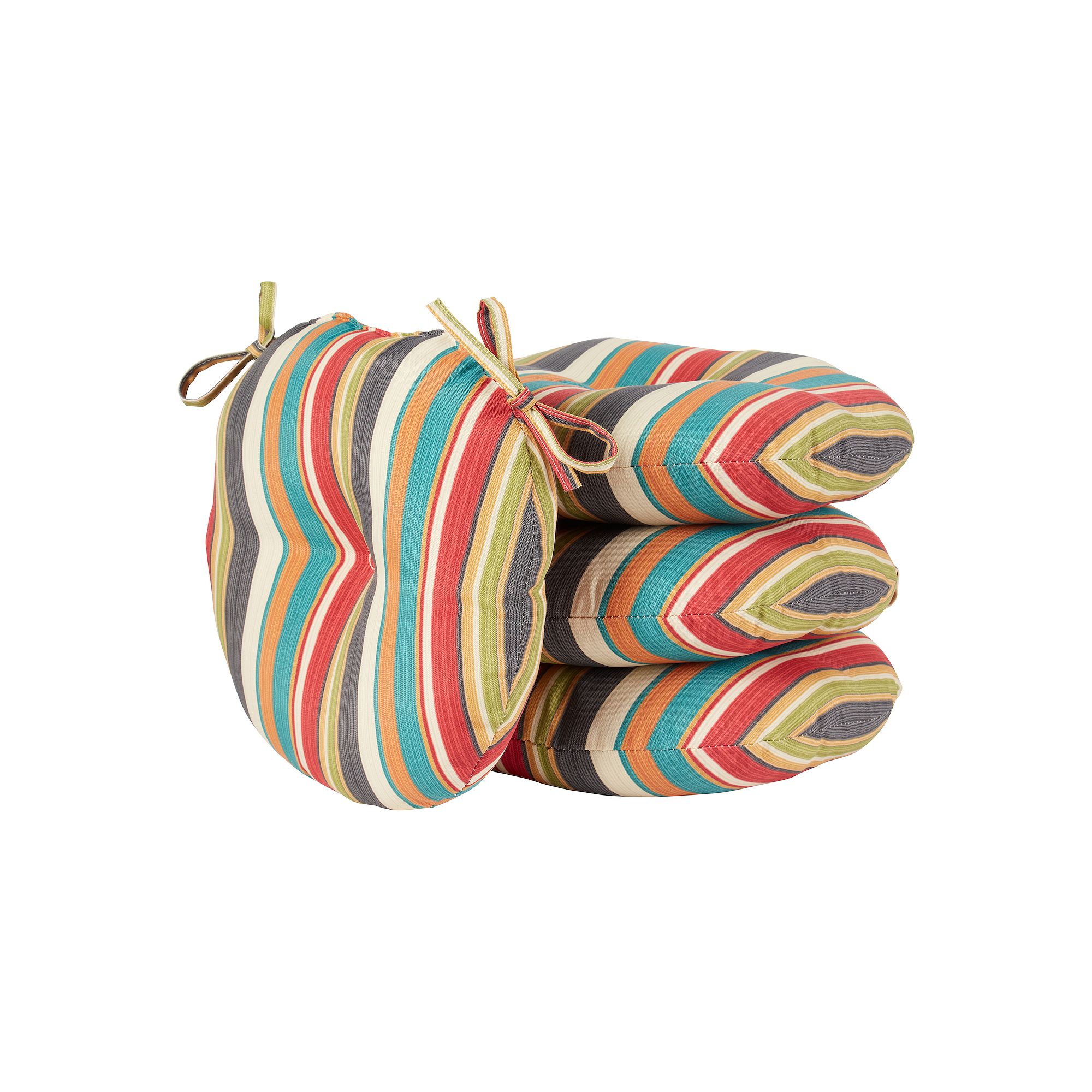 Greendale Home Fashions 15 Round 4-piece Outdoor Bistro Chair Cushion Se