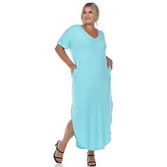 Buffalo Bills Women’s Split Maxi Dress Short Sleeve V-Neck Summer Sundress  Gifts