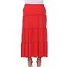 Plus Size White Mark Tiered High-Waisted Maxi Skirt
