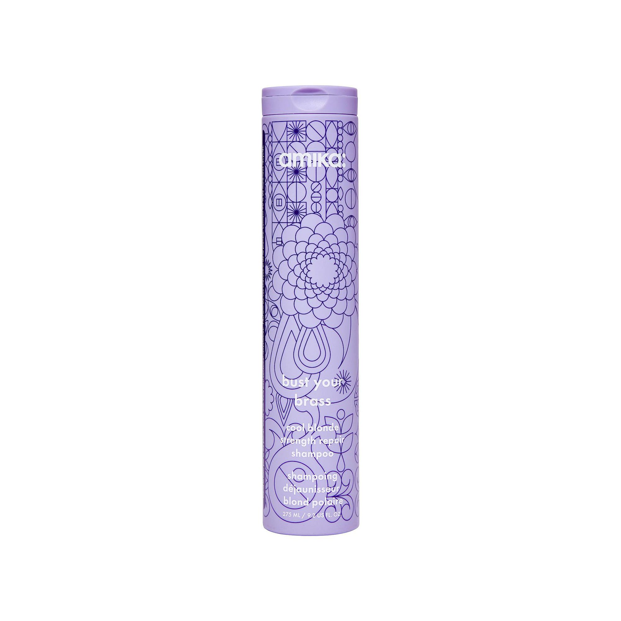 amika Bust Your Brass Cool Blonde Strength Repair Shampoo, Size: 9.3 FL Oz,