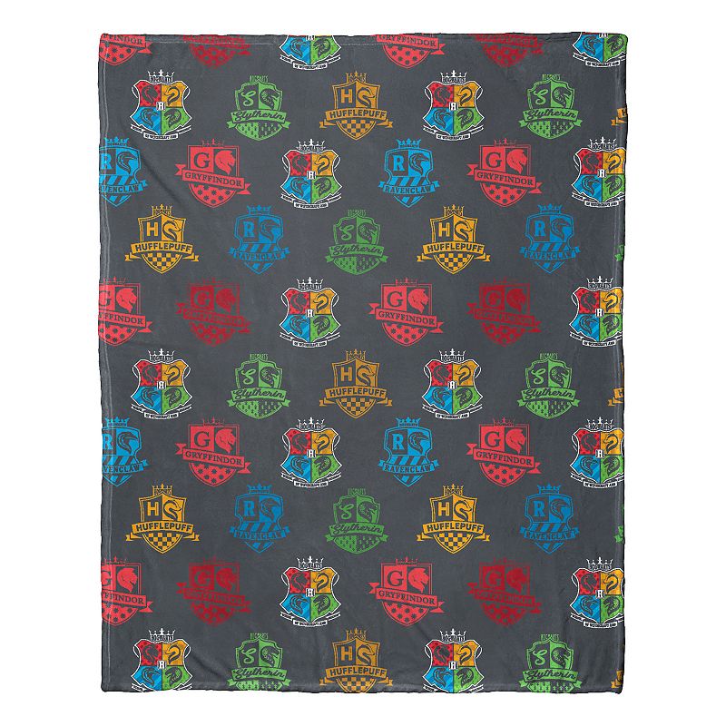 Harry Potter Houses of Wizards Micro Raschel Throw Blanket, Hp Houses Of Wi