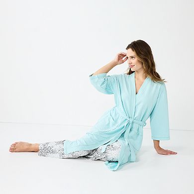 Women's Sonoma Goods For Life® Cloud Knit 3/4 Sleeve Robe