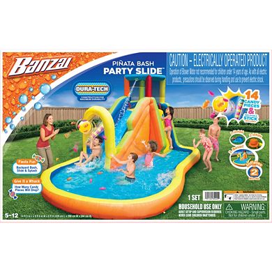 Banzai Inflatable Piñata Bash Party Slide Water Park