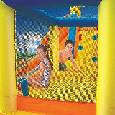 Banzai Inflatable Slide 'N Bounce Splash Park Water Park 3 Levels of Fun!