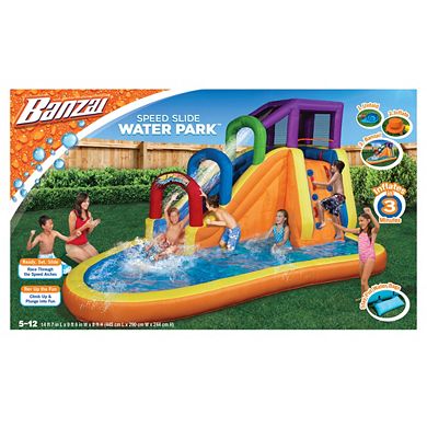 Banzai Speed Slide Water Park Outdoor Toy