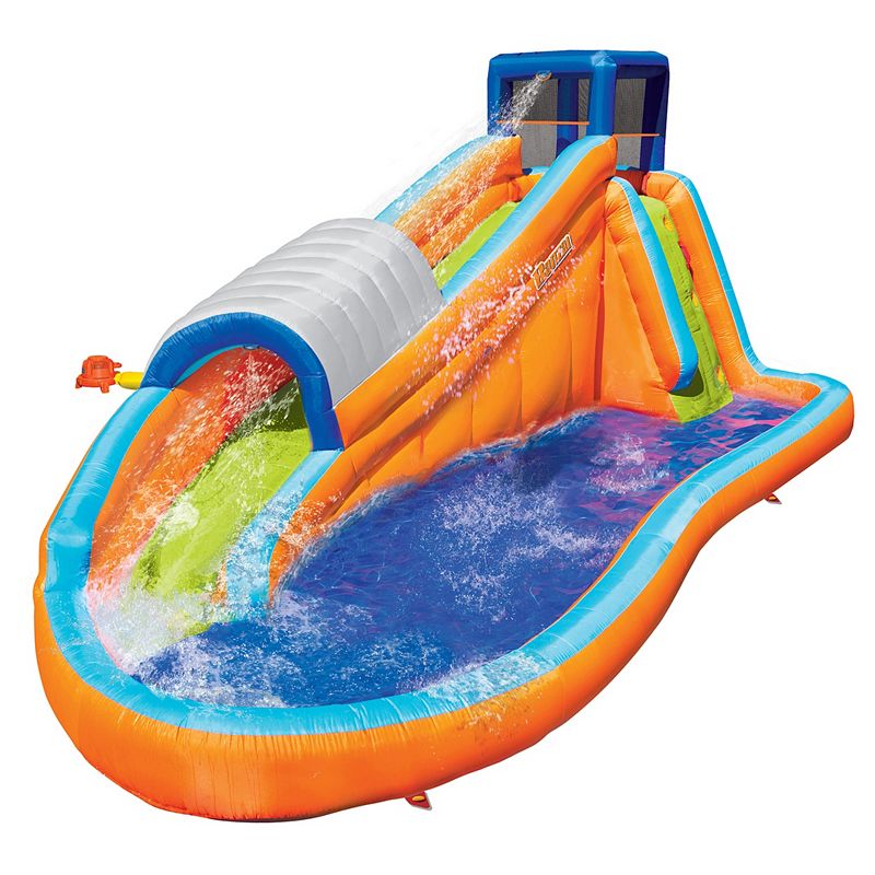 Banzai Surf Rider Water Park with Tube Slide, Multicolor