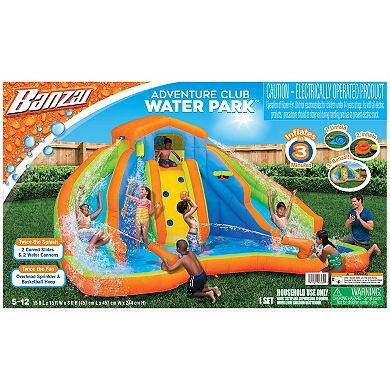 Banzai Inflatable Adventrure Club Water Park Twice The Splash, Twice The Fun!