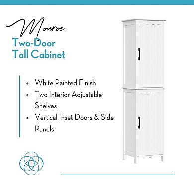 RiverRidge Home Monroe 4-Shelves Tall Storage Cabinet