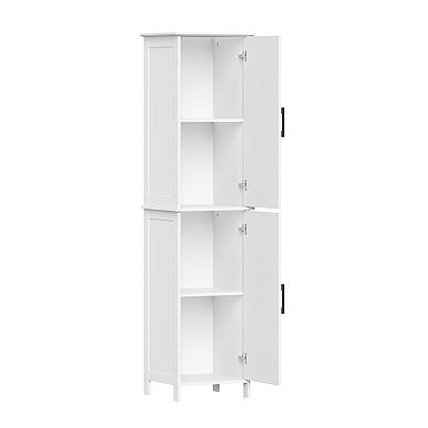 RiverRidge Home Monroe 4-Shelves Tall Storage Cabinet