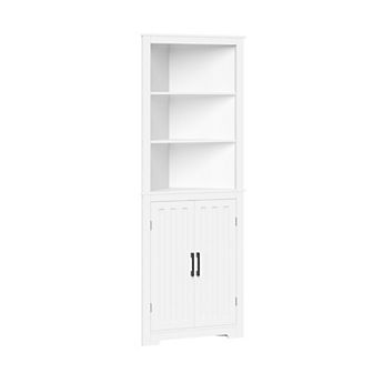 RiverRidge Home Monroe Corner Tall Storage Cabinet