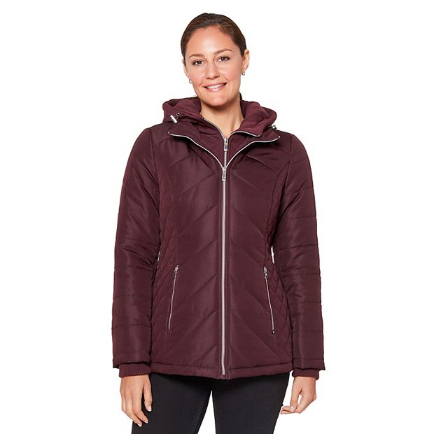 kohls womens quilted jacket