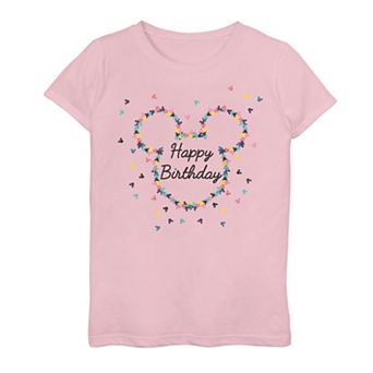Disney's Mickey Mouse Girls 7-16 Mickey Ears Birthday Graphic Tee
