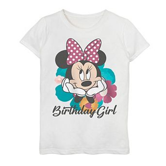 Disney's Minnie Mouse Girls 7-16 Minnie Birthday Girl Graphic Tee
