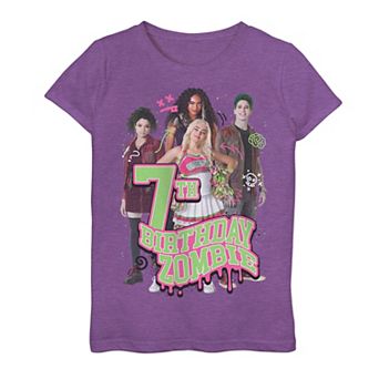 Disney's Zombies Girls 7-16 7th Birthday Graphic Tee