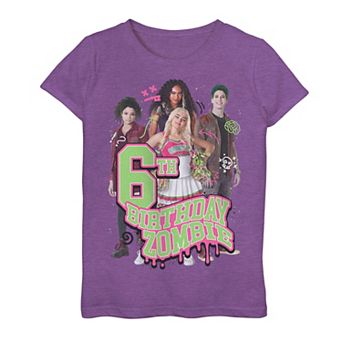 Disney's Zombies Girls 7-16 6th Birthday Graphic Tee
