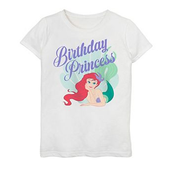 Disney's The Little Mermaid Girls 7-16 Ariel Birthday Princess Graphic Tee