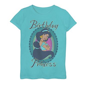 Disney's Aladdin Girls 7-16 Jasmine Birthday Princess Graphic Tee