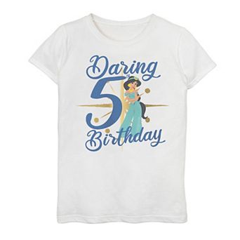 Disney's Aladdin Girls 7-16 Jasmine 5th Birthday Graphic Tee