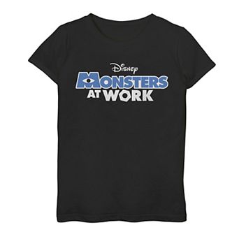 Disney / Pixar's Monsters, Inc. Girls 7-16 Monsters Work Logo Graphic Tee