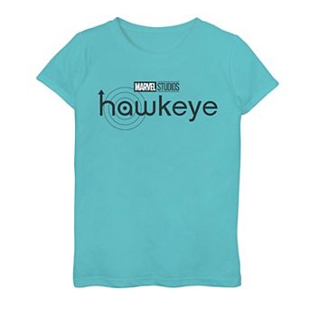 Girls 7-16 Marvel Hawkeye Black Logo Graphic Tee