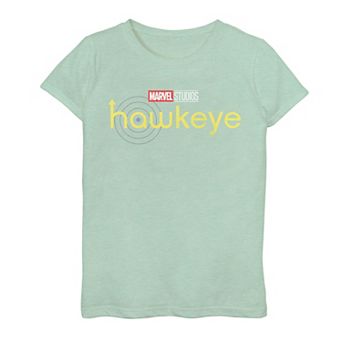 Girls 7-16 Marvel Hawkeye Yellow Logo Graphic Tee