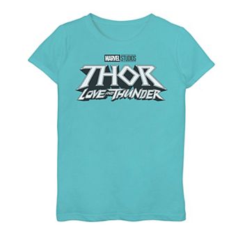 Girls 7-16 Marvel Thor Love And Thunder Light Logo Graphic Tee