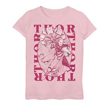 Girls 7-16 Marvel What If Thor Action Graphic Tee