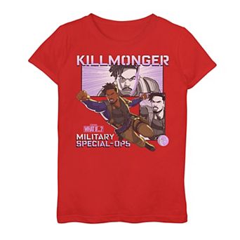 Girls 7-16 Marvel What If Killmonger Special Ops Graphic Tee