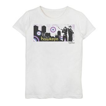 Girls 7-16 Marvel Hawkeye & Kate Bishop Bullseye City Graphic Tee