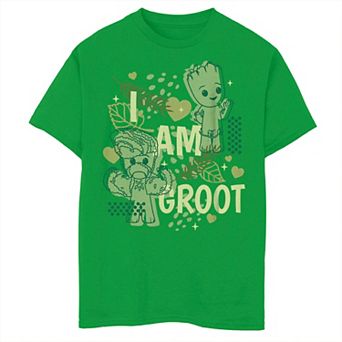 Boys 8-20 Marvel I am Groot Cutesy Groot Tee