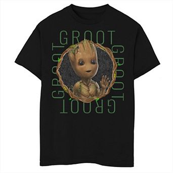 Boys 8-20 Marvel I am Groot Focus Portrait Tee