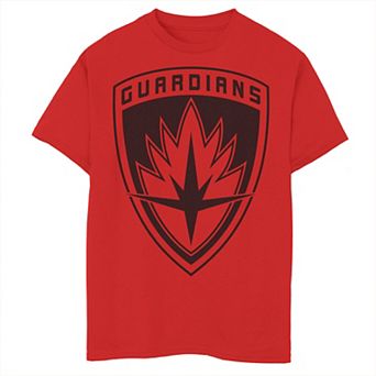 Boys 6-20 Marvel I am Groot Black Guardians Badge Tee