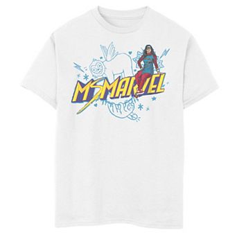 Boys 8-20 Marvel Ms Marvel Sloth Doodles Tee