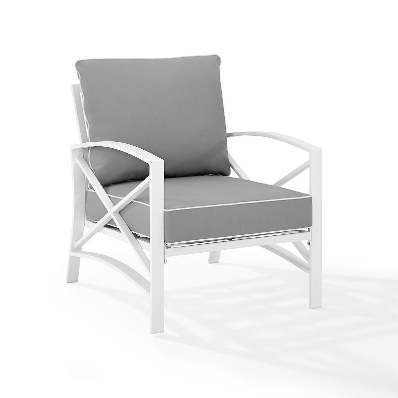 Crosley Kaplan Outdoor Patio Arm Chair, Grey