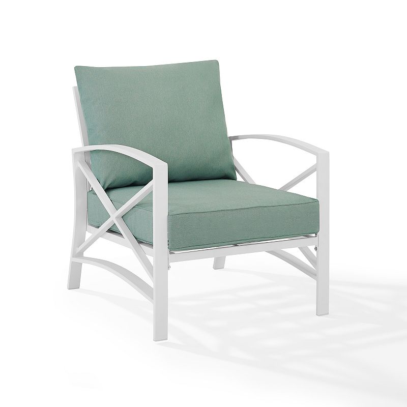 18221909 Crosley Kaplan Outdoor Patio Arm Chair, Blue sku 18221909