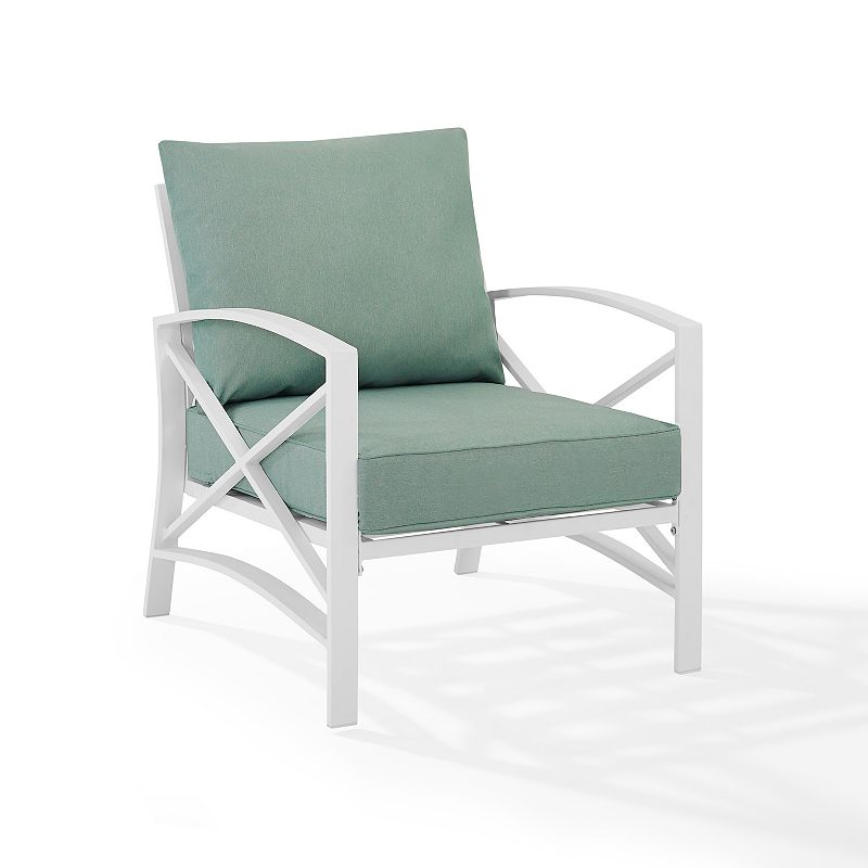 Crosley Kaplan Outdoor Patio Arm Chair, Blue