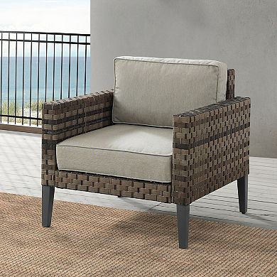 Crosley Prescott Outdoor Wicker Arm Chair