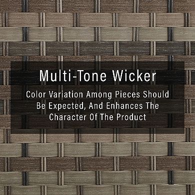 Crosley Prescott Outdoor Wicker Arm Chair