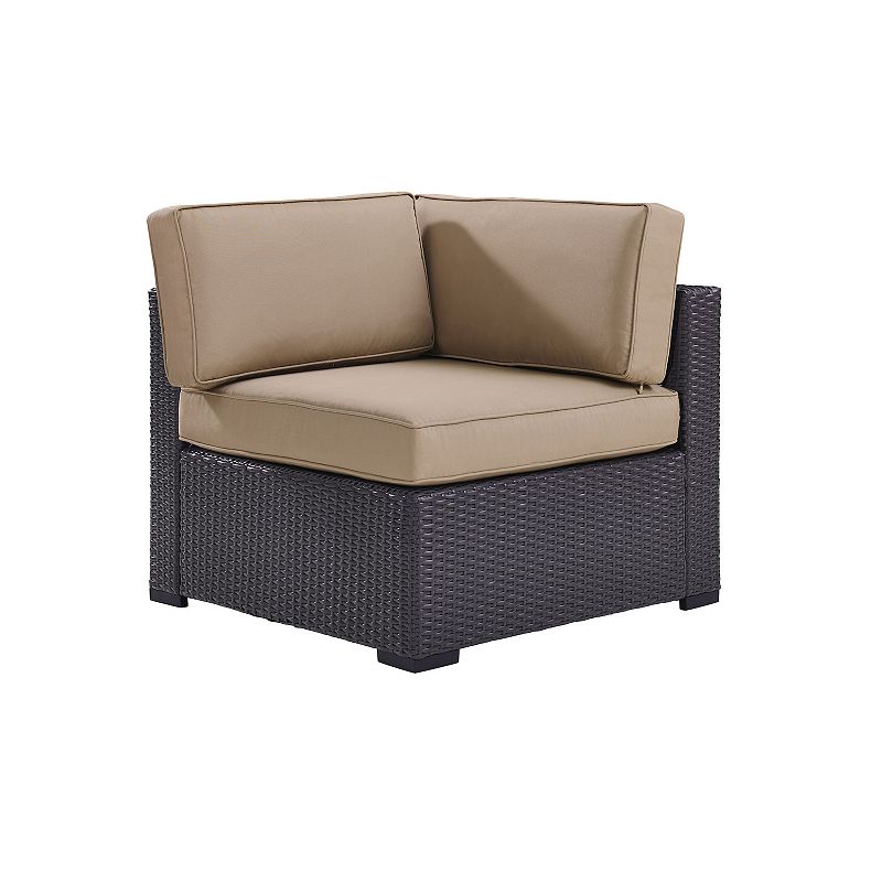 Crosley Biscayne Outdoor Patio Corner Chair, Brown